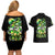 Irish Skull Couples Matching Off Shoulder Short Dress and Hawaiian Shirt Drink Up Bitches - Wonder Print Shop