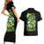 Irish Skull Couples Matching Short Sleeve Bodycon Dress and Hawaiian Shirt Drink Up Bitches - Wonder Print Shop