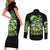 Irish Skull Couples Matching Short Sleeve Bodycon Dress and Long Sleeve Button Shirt Drink Up Bitches - Wonder Print Shop