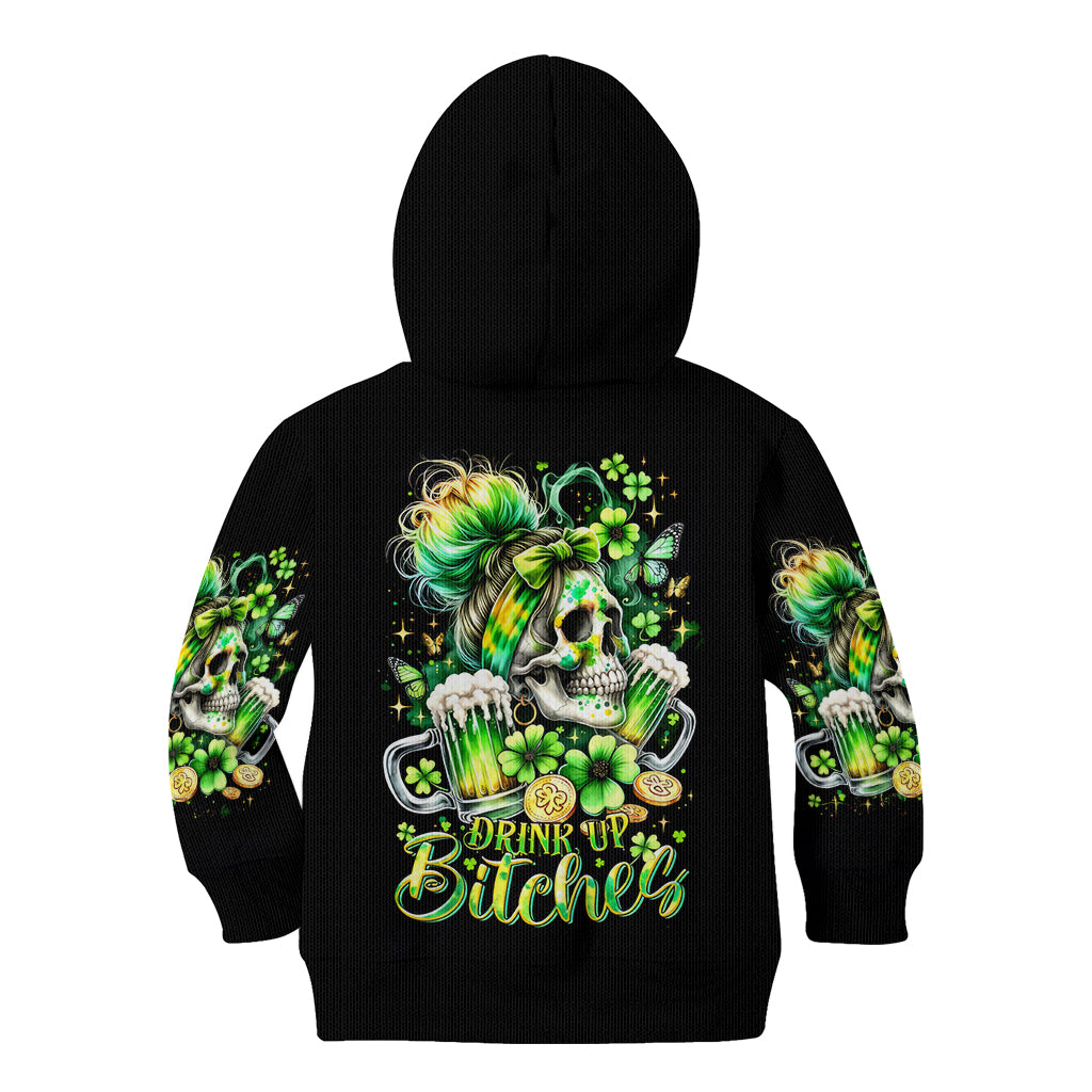 Irish Skull Kid Hoodie Drink Up Bitches - Wonder Print Shop