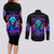 Rose Skull Couples Matching Long Sleeve Bodycon Dress and Long Sleeve Button Shirt Just So We Are Clear I'm Not Afraid Of You - Wonder Print Shop