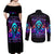 Rose Skull Couples Matching Off Shoulder Maxi Dress and Long Sleeve Button Shirt Just So We Are Clear I'm Not Afraid Of You - Wonder Print Shop