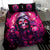 Rose Skull Bedding Set Stuck Between IDK IDC And IDGAF - Wonder Print Shop