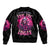 Rose Skull Bomber Jacket Stuck Between IDK IDC And IDGAF - Wonder Print Shop