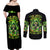 Irish Skull Couples Matching Off Shoulder Maxi Dress and Long Sleeve Button Shirt The Devil Whispered To Me I'm Coming For You - Wonder Print Shop