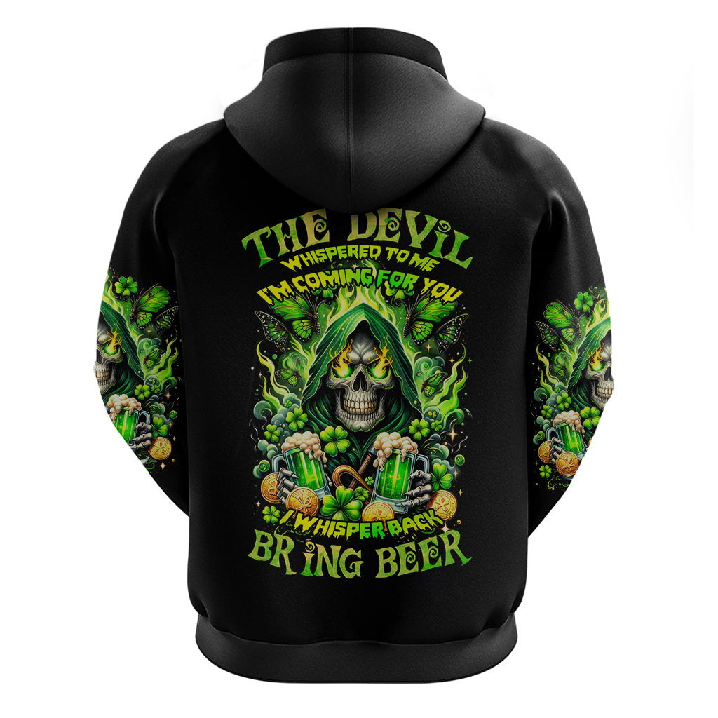 Irish Skull Hoodie The Devil Whispered To Me I'm Coming For You - Wonder Print Shop