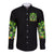 Irish Skull Long Sleeve Button Shirt The Devil Whispered To Me I'm Coming For You - Wonder Print Shop