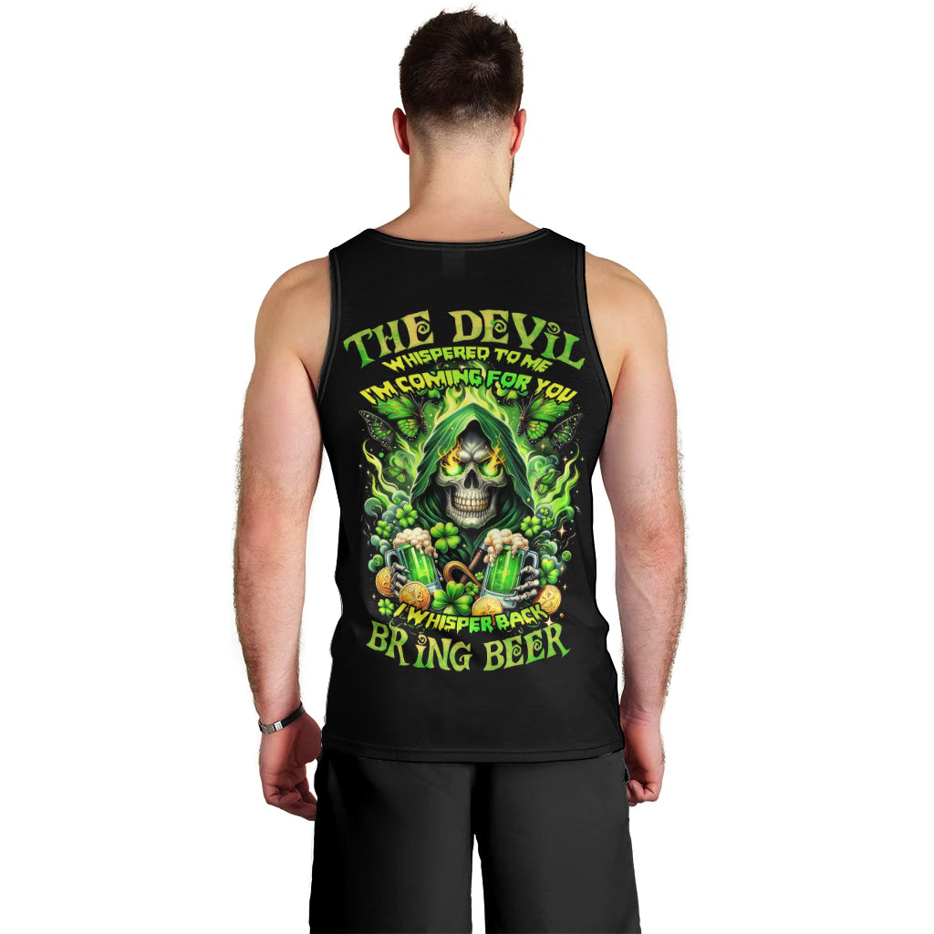 Irish Skull Men Tank Top The Devil Whispered To Me I'm Coming For You - Wonder Print Shop