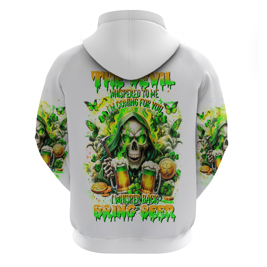 Irish Skull Hoodie I Whisper Back Bring Beer - Wonder Print Shop