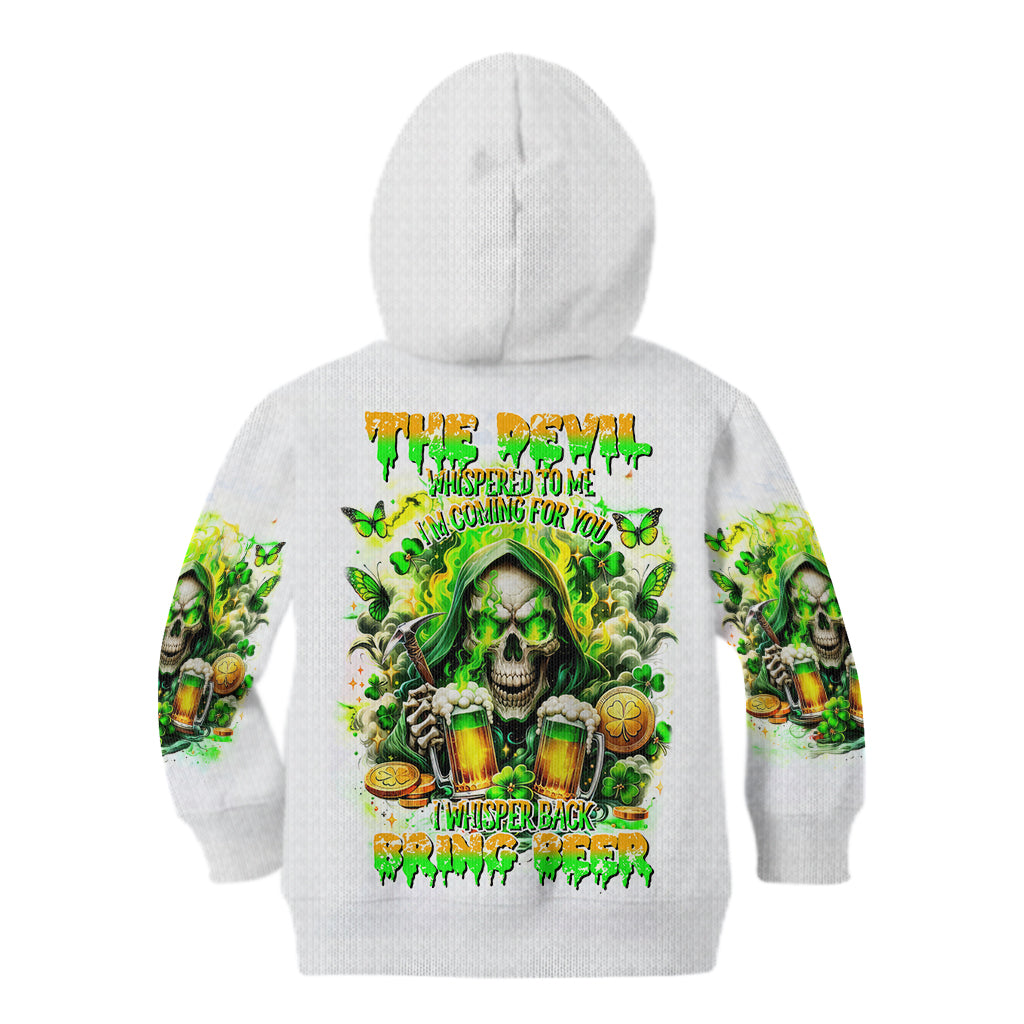 Irish Skull Kid Hoodie I Whisper Back Bring Beer - Wonder Print Shop