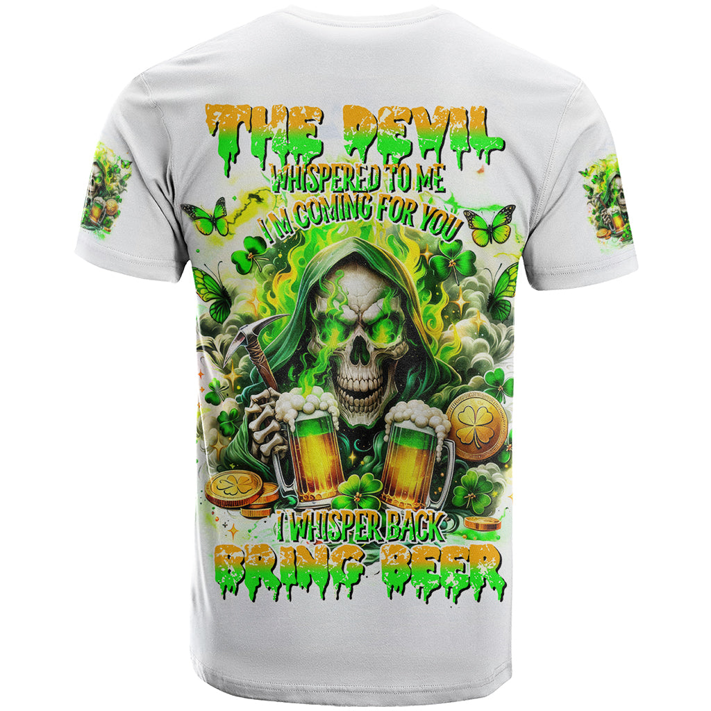 Irish Skull T Shirt I Whisper Back Bring Beer