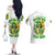 Irish Skull Couples Matching Off The Shoulder Long Sleeve Dress and Hawaiian Shirt To Wash Down Another Beer To Wash Down This Beer - Wonder Print Shop