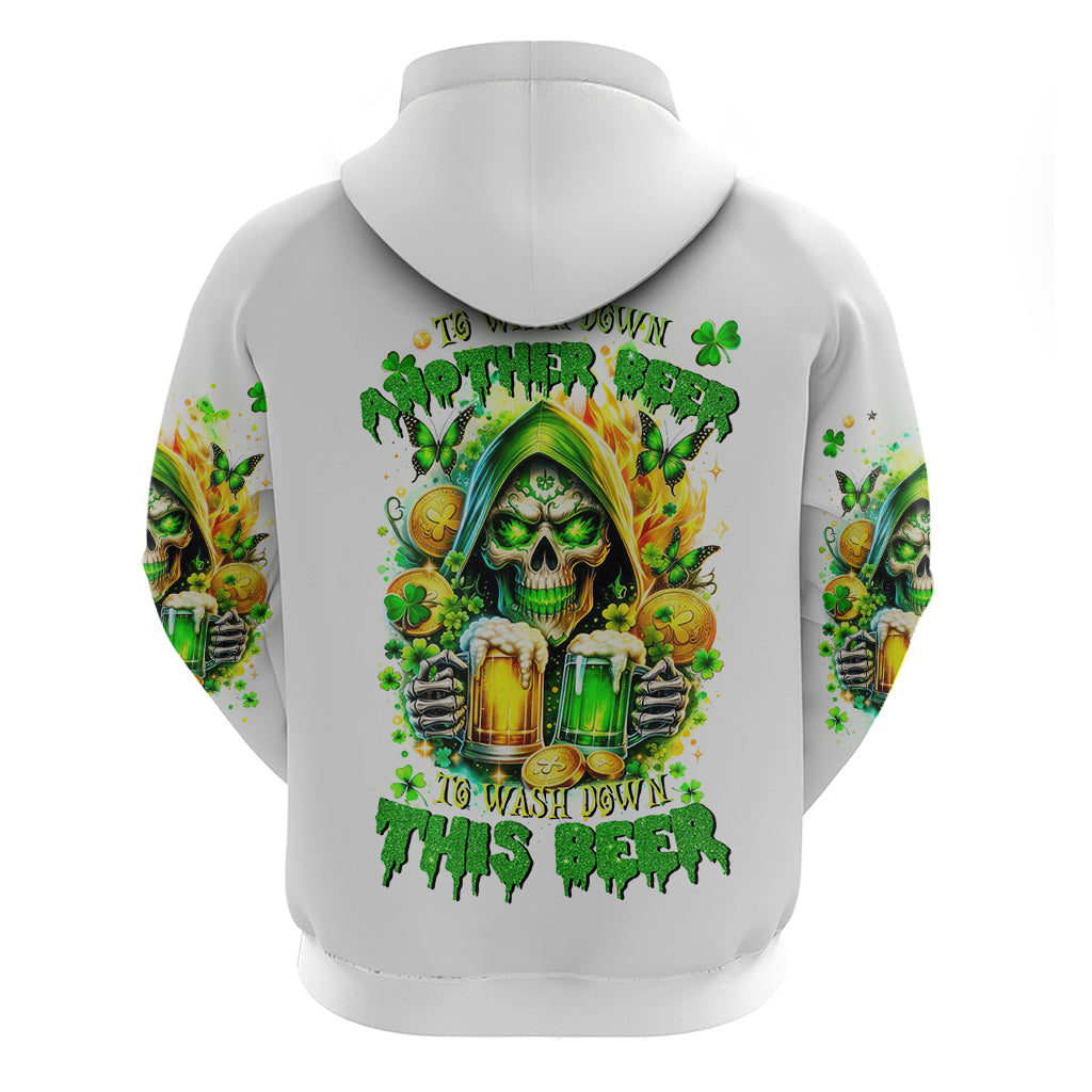 Irish Skull Hoodie To Wash Down Another Beer To Wash Down This Beer - Wonder Print Shop