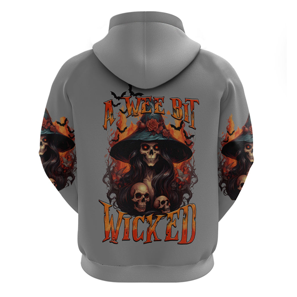 Witch Skull Hoodie A Wee Bit Wicked - Wonder Print Shop