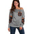 Witch Skull Off Shoulder Sweater A Wee Bit Wicked - Wonder Print Shop