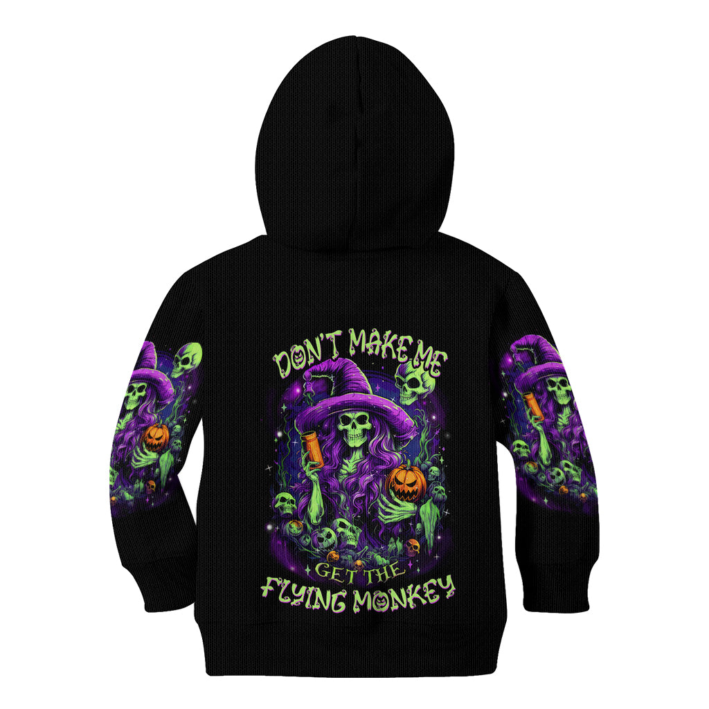 Witch Skull Kid Hoodie Don't Make Me Get The Flying Monkey - Wonder Print Shop