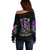 Witch Skull Off Shoulder Sweater Don't Make Me Get The Flying Monkey - Wonder Print Shop