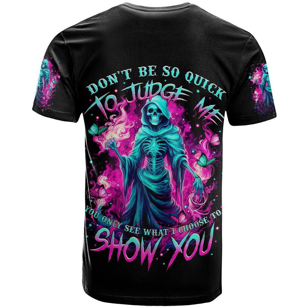 Witch Skull T Shirt Don't Be So Quick To Judge Me - Wonder Print Shop