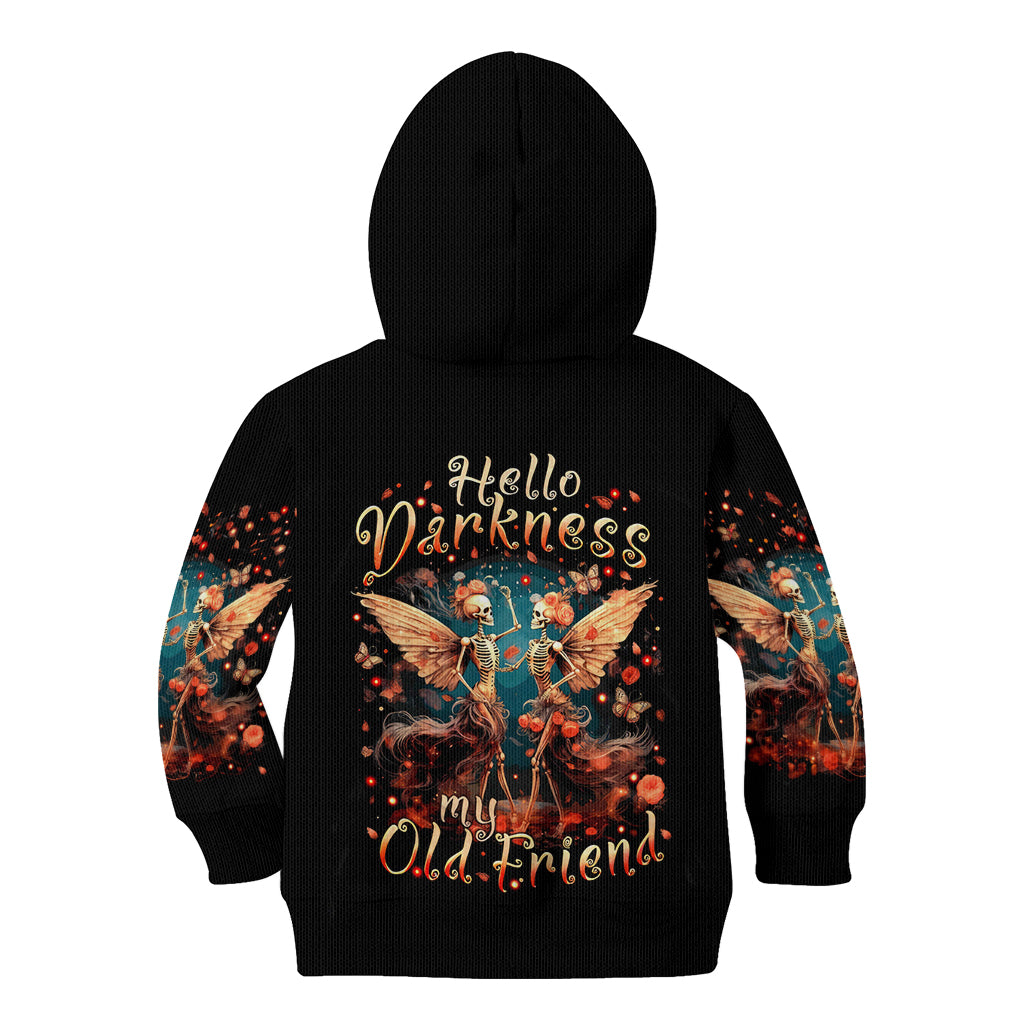 Fairy Skull Kid Hoodie Hello Darkness My Old Friend - Wonder Print Shop