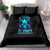 Flame Skull Bedding Set I'm Never Alone My Demons With Me 24/7 - Wonder Print Shop