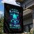 Flame Skull Garden Flag I'm Never Alone My Demons With Me 24/7 - Wonder Print Shop