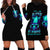 Flame Skull Hoodie Dress I'm Never Alone My Demons With Me 24/7 - Wonder Print Shop