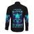 Flame Skull Long Sleeve Button Shirt I'm Never Alone My Demons With Me 24/7 - Wonder Print Shop