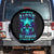 Flame Skull Spare Tire Cover I'm Never Alone My Demons With Me 24/7 - Wonder Print Shop