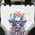 Bat Skull Back Car Seat Cover I Talk I Smile But Be Carefull When I Silent - Wonder Print Shop