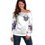 Bat Skull Off Shoulder Sweater I Talk I Smile But Be Carefull When I Silent - Wonder Print Shop