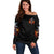 Witch Skull Off Shoulder Sweater It's Hocus Pocus Time Witches - Wonder Print Shop