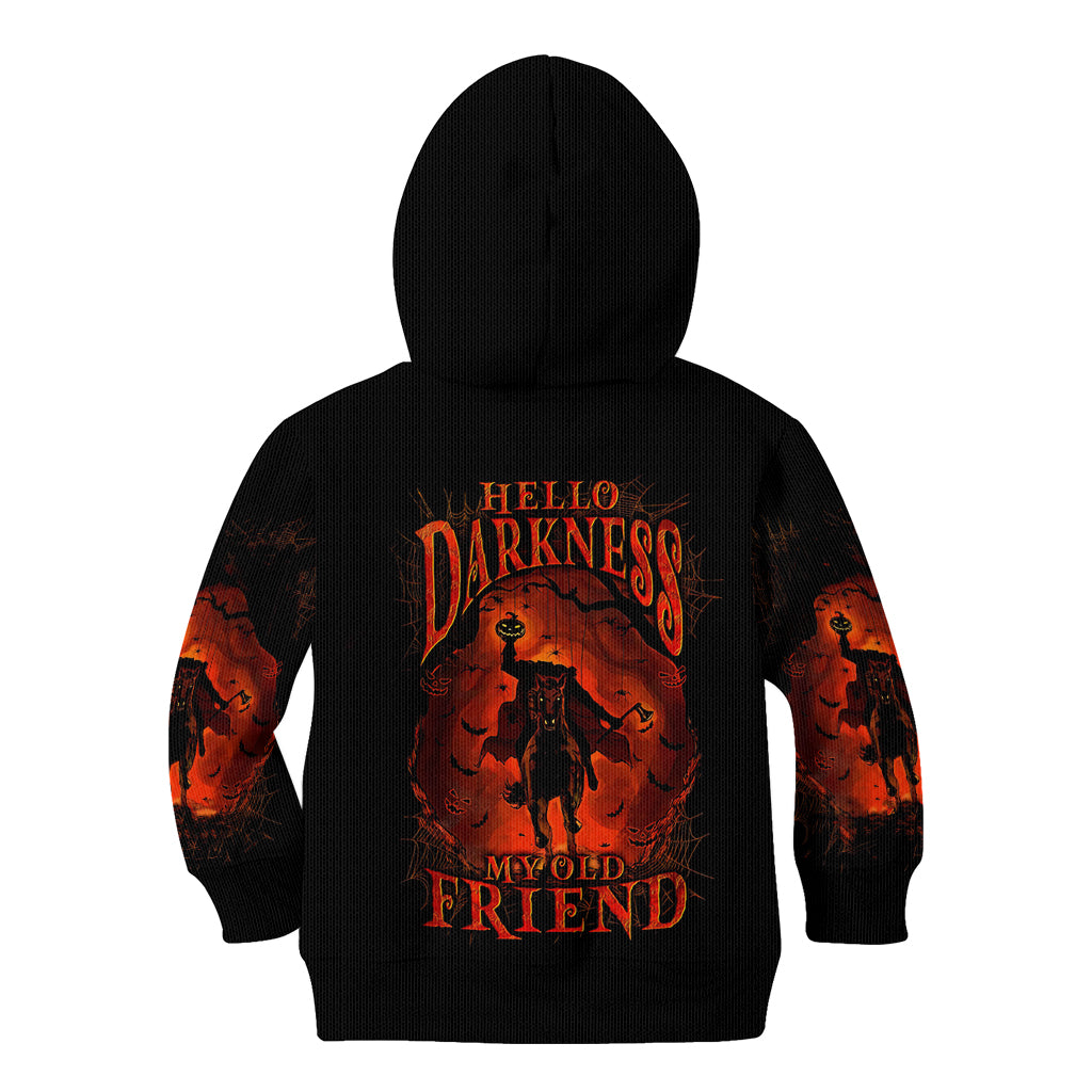 Jack O Lantern Skull Kid Hoodie Hello Darkness My Old Friend - Wonder Print Shop