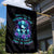 Flower Lady Skull Garden Flag Don't Try To Figure Me Out - Wonder Print Shop