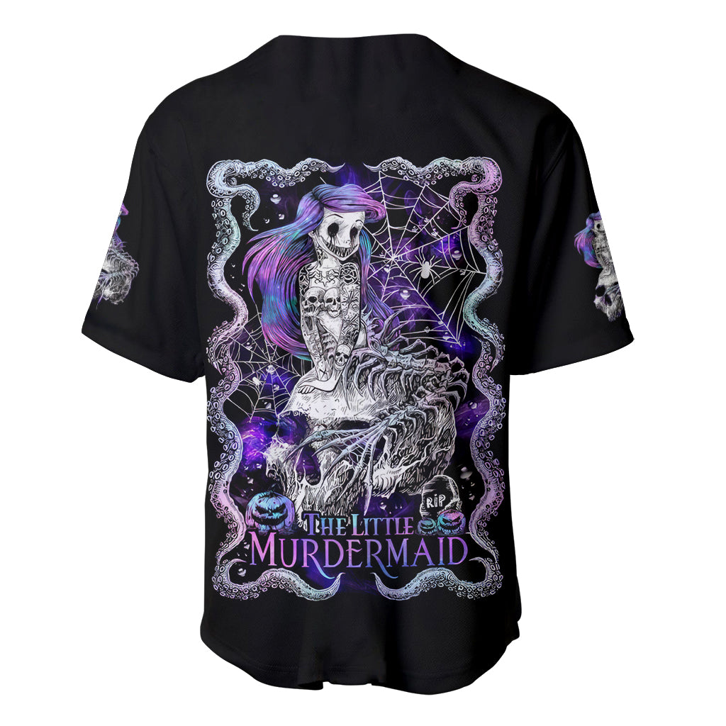 Mermaid Skull Baseball Jersey The Little Mermaid - Wonder Print Shop