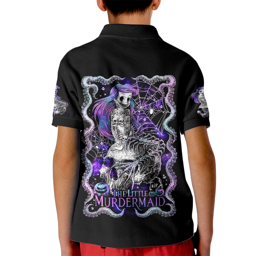 Mermaid Skull Kid Polo Shirt The Little Mermaid - Wonder Print Shop