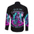 Flame Witch Skull Long Sleeve Button Shirt I'm An Odd Combination Of Sweet And Don't Mess With Me - Wonder Print Shop