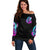 Flame Witch Skull Off Shoulder Sweater I'm An Odd Combination Of Sweet And Don't Mess With Me - Wonder Print Shop