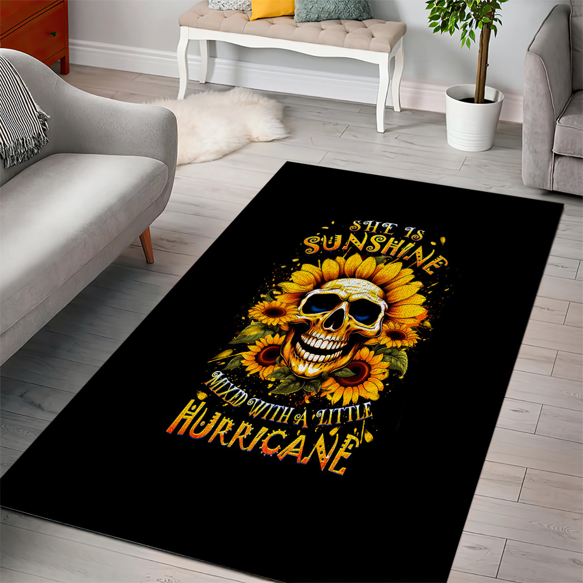 sunflower-skull-area-rug-she-is-sunshine-mixed-with-a-little-hurricance