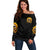 Sunflower Skull Off Shoulder Sweater She Is Sunshine Mixed With A Little Hurricance - Wonder Print Shop