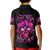 Three Rose Skull Kid Polo Shirt Stuck Between Idk Idc And Idgaf - Wonder Print Shop