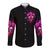 Three Rose Skull Long Sleeve Button Shirt Stuck Between Idk Idc And Idgaf - Wonder Print Shop