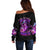 Witch Skull Off Shoulder Sweater It's More Fun Being The Wicked Witch - Wonder Print Shop