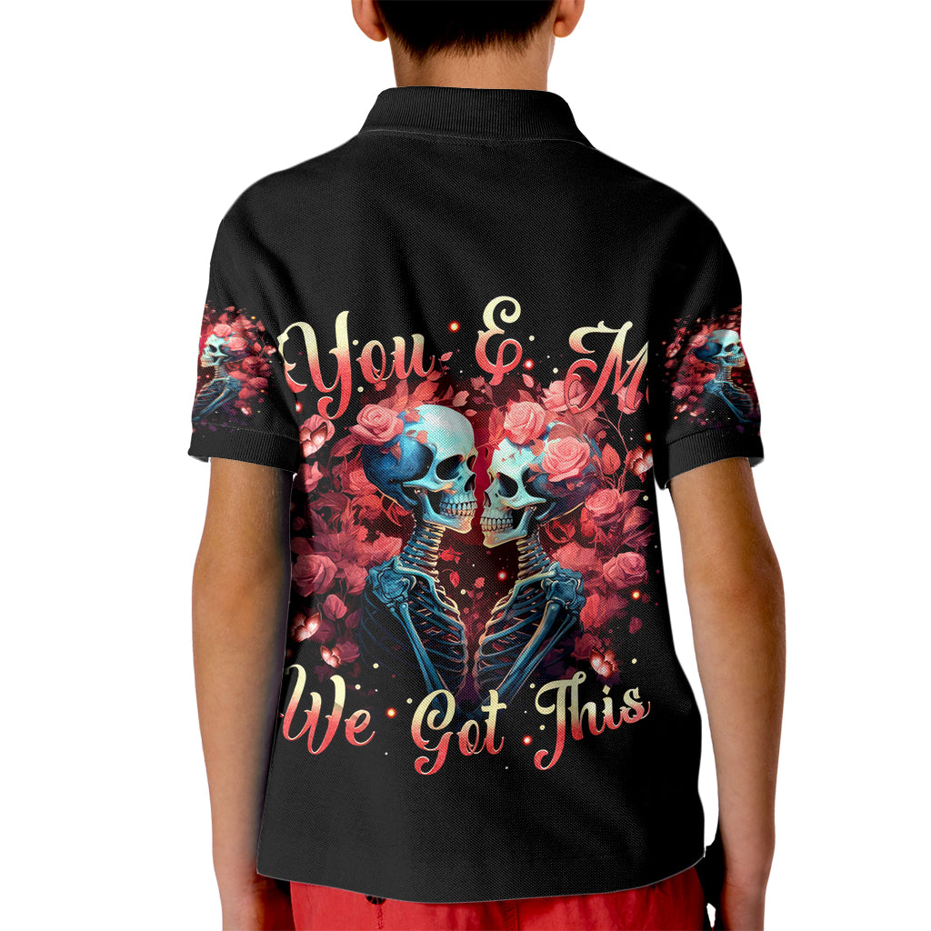 Couple Skull Kid Polo Shirt You & Me We Got This - Wonder Print Shop