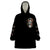 American Skull Wearable Blanket Hoodie I Talk I Smile But Be Carefull When I Silent DT01