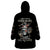 American Skull Wearable Blanket Hoodie I Talk I Smile But Be Carefull When I Silent DT01