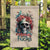 Flower Skull Garden Flag Fresh Out Of Fuck - Wonder Print Shop