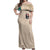 Axe Skull Off Shoulder Maxi Dress Let's Bury The Hatchet - Wonder Print Shop