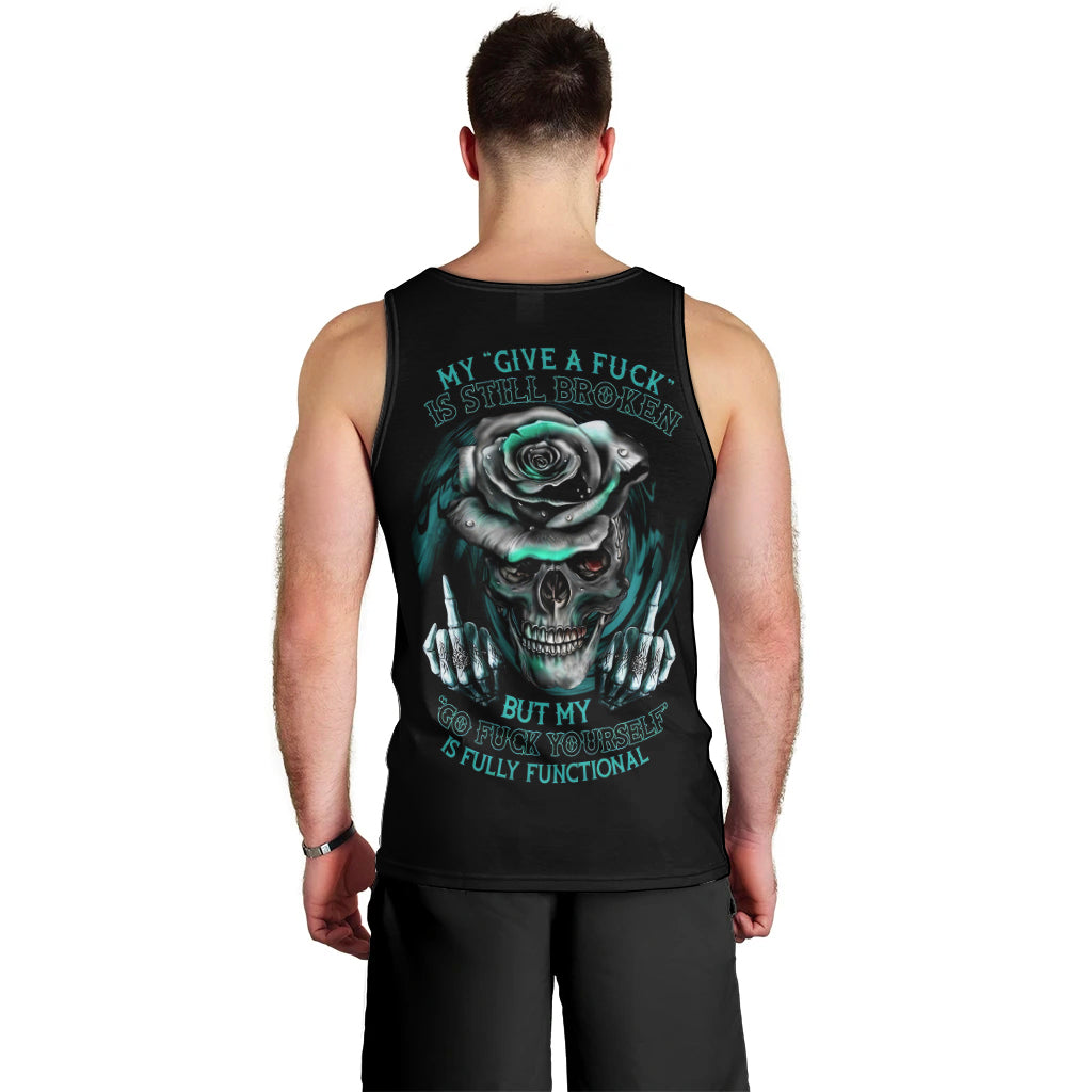 Blood Skull Men Tank Top I Hold A Angel And Crazy Lady It Your Choice DT01