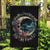 Moon Skull Garden Flag Hello Darkness My Old Friend Moon - Wonder Print Shop