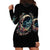 Moon Skull Hoodie Dress Hello Darkness My Old Friend Moon - Wonder Print Shop